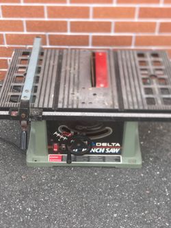 Delta 36-540 Bench Saw Table Saw Type 2 13amps No Blade Guard As Pictured. Used in good condition with some cosmetic  blemishes. These blemishes are i