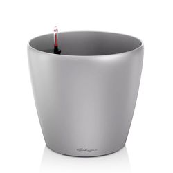 Lechuza Self-Watering Planter CLASSICO 60 silver metallic