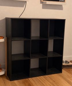 Black 9 cube organizer