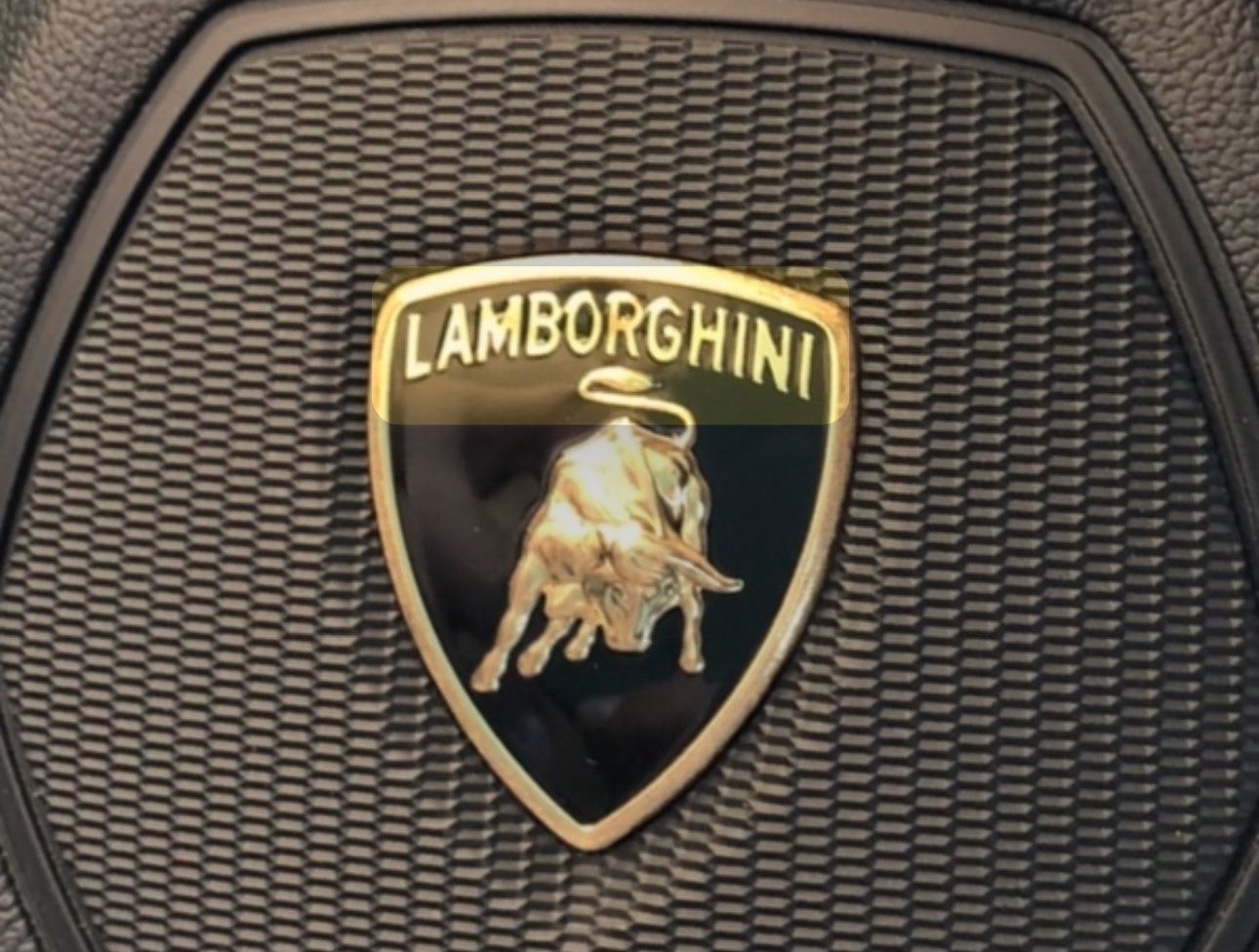 Lamborghini Steering Wheel Emblem Original Lambo Part