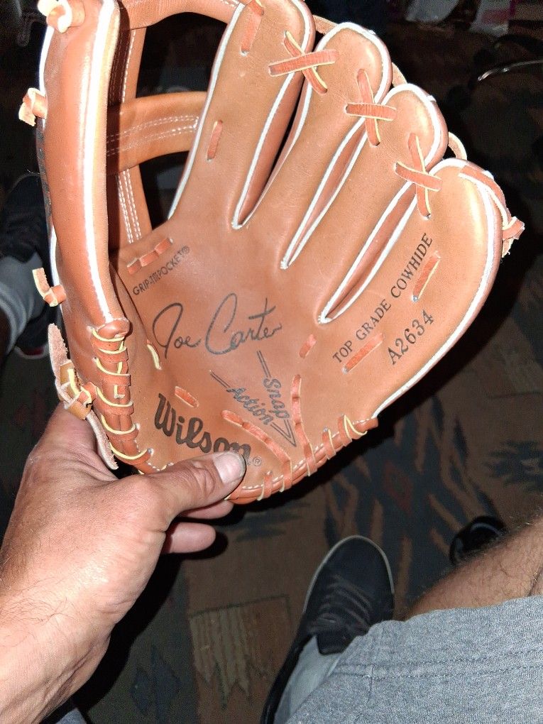 Wilson Joe Carter Autograph Model Snap Action Top Grade Cow Hide Baseball Glove A2634
