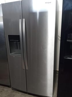 Whirlpool Side-by-Side Stainless Steel Fridge
