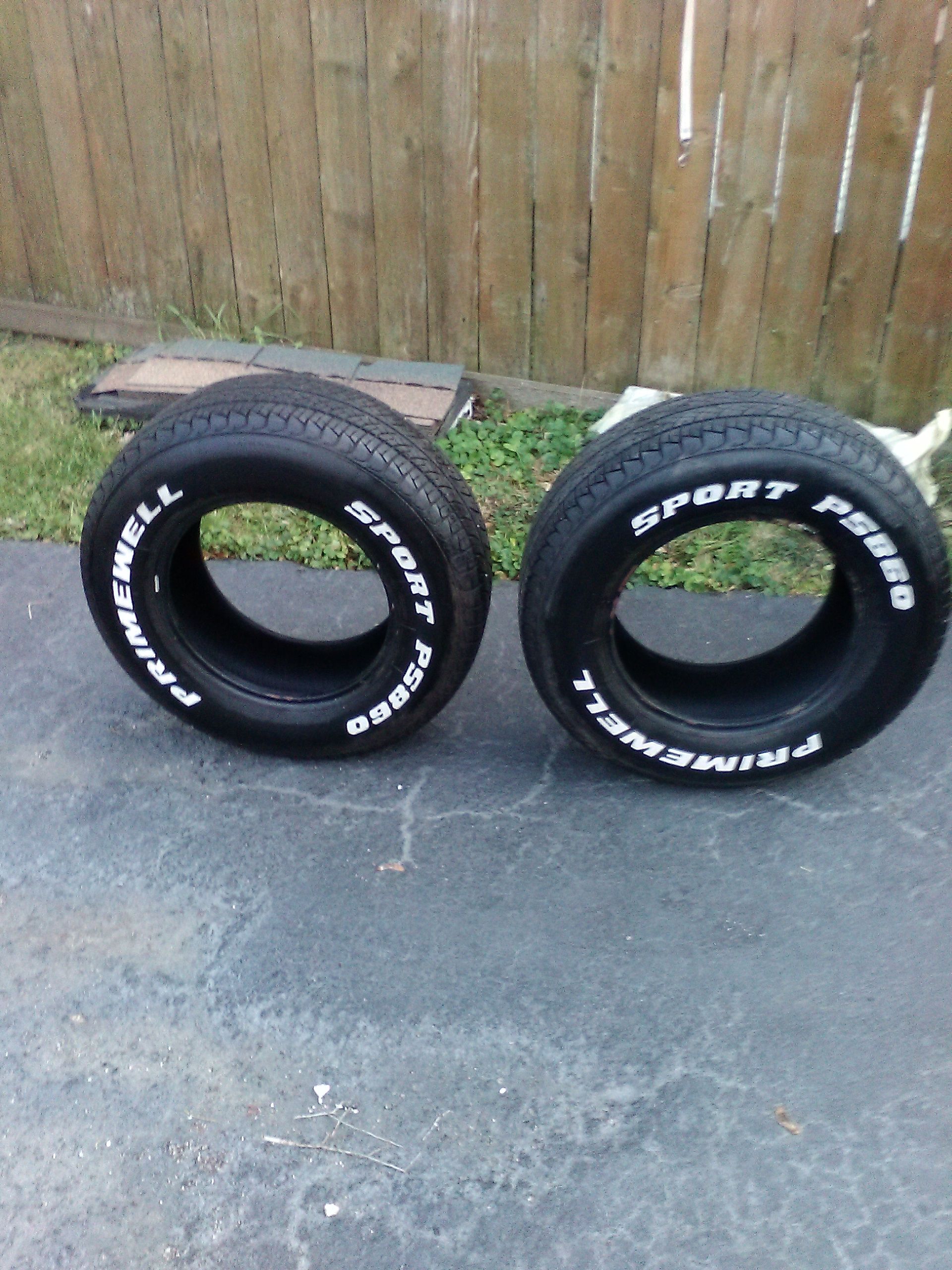 2 Firestone prime well sport p 5860 tires