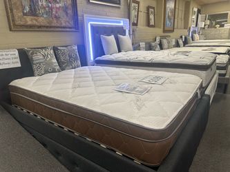 Brand New Pillow Top Mattress with Brown Border start from 199 and up