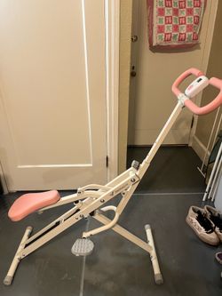 Pink and White Leg Pilates Workout Machine Equipment