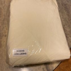 Queen Sheet Set Off-White Brand New