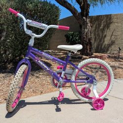 Girls Bike With Training Wheels