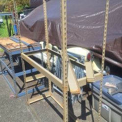 METAL RACK 5 SHELVESNO WOOD 6'X4' $20 BUCKS 