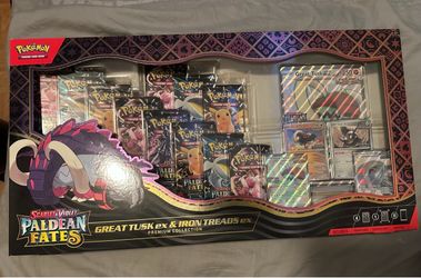Pokémon Paldean Fates Great Tusk & Iron Treads ex Premium Collection