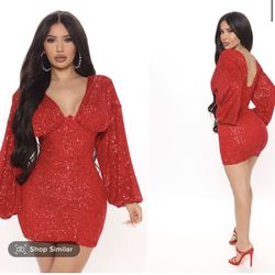Fashion Nova Red Dress