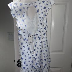 Never Worn Blue And White Dress