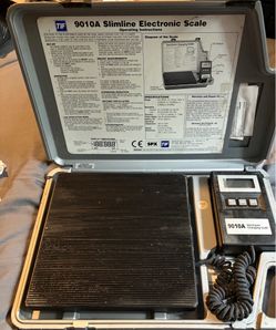TIF 9010A Slimline Electronic Refrigerant Charging Scale w/case