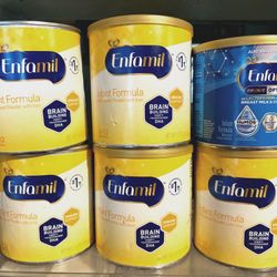 Enfamil Infant Formula- Yellow, Blue, & Purple Cans & Liquids