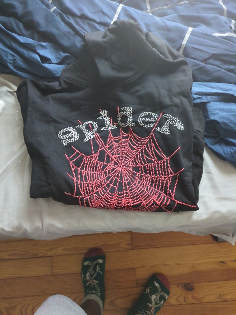 Sp5der Rhinestone Hoodie