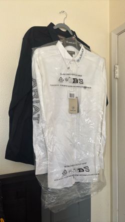New Ariat Men’s Shirt Classic Fit XL White