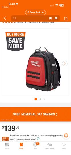 Milwaukee Packout back pack