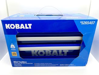 Kobalt Blue Mini Steel Tool Box 25th Anniversary Edition (contact info removed) (Brand New)