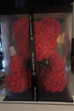 14 inch rose bear