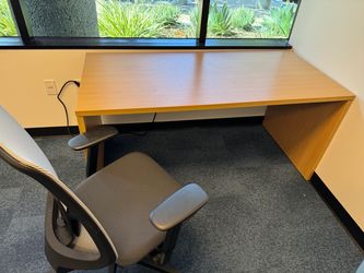 Office table and adjustable chair
