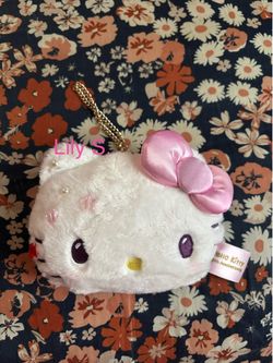 Sanrio Hello Kitty Hello Kitty Face-shaped small pouch(Hello Kitty 50th anniversary)