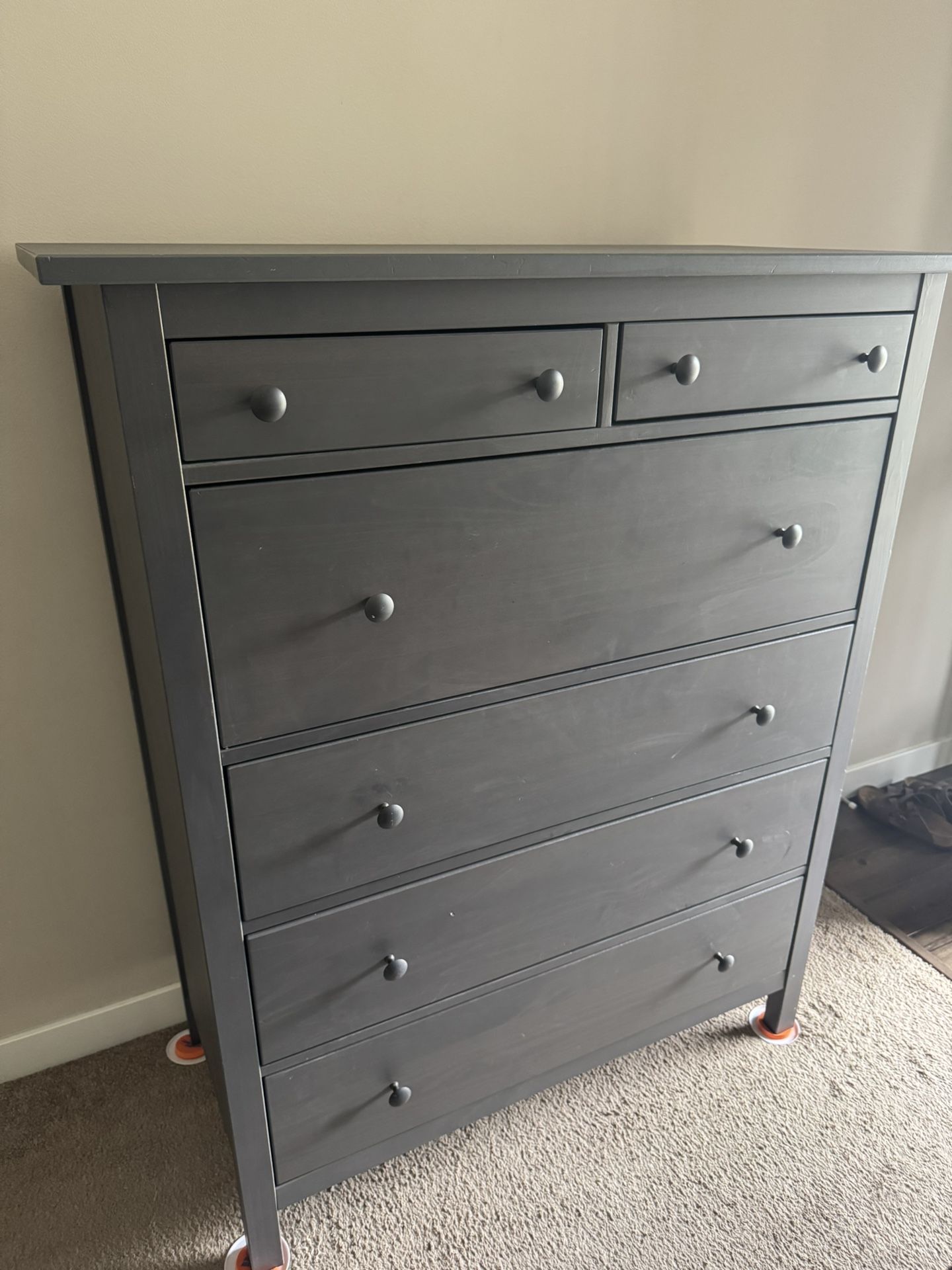 Ikea grey stain 6-drawers dresser