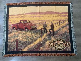 FORD F-Series 50 Years Tapestry Fringed Throw