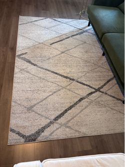 5x8 Modern Abstract Area Rug - Great Condition
