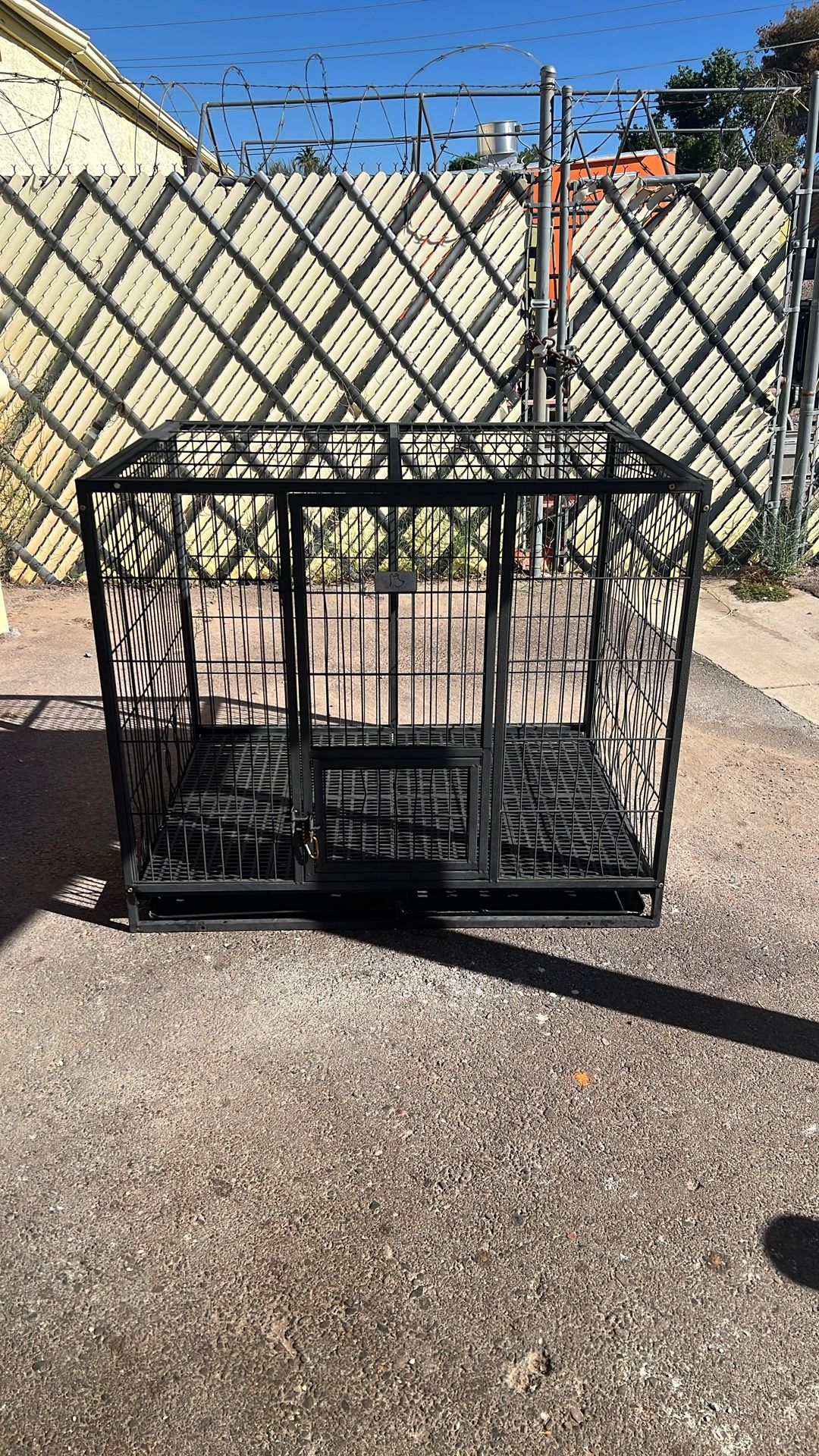 Homey Pet Station Dog Pet Wire Kennel Cage Crate