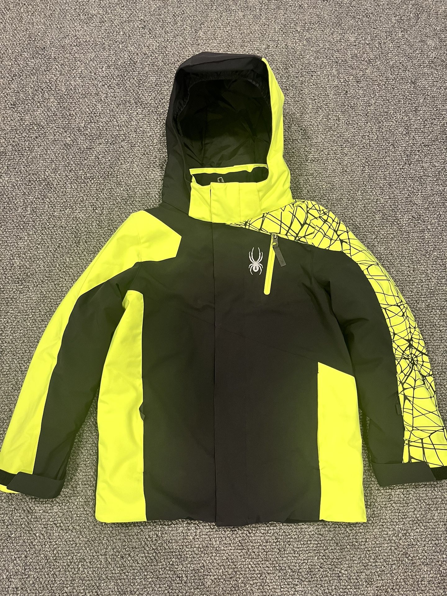 Spyder Insulated Ski/Snowboard Jacket Kids Size 10 Color Safety