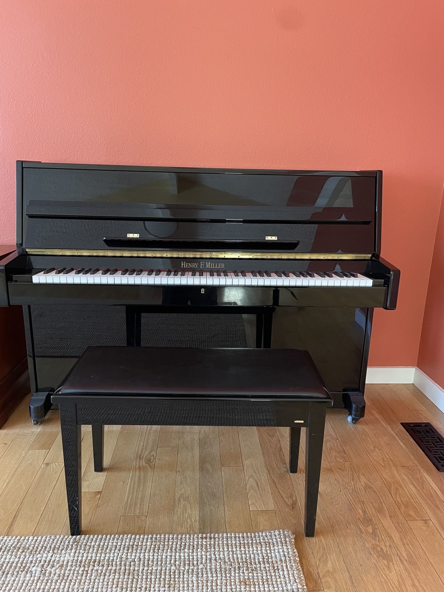 Henry F Miller Upright Piano