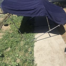 Blue, Stainless Steel Bimini Top 