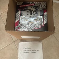 Pokemon Pokémon white flare SV10.5 binder collection unova case of 6