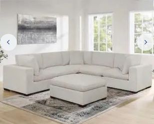 6 piece cloud sectional