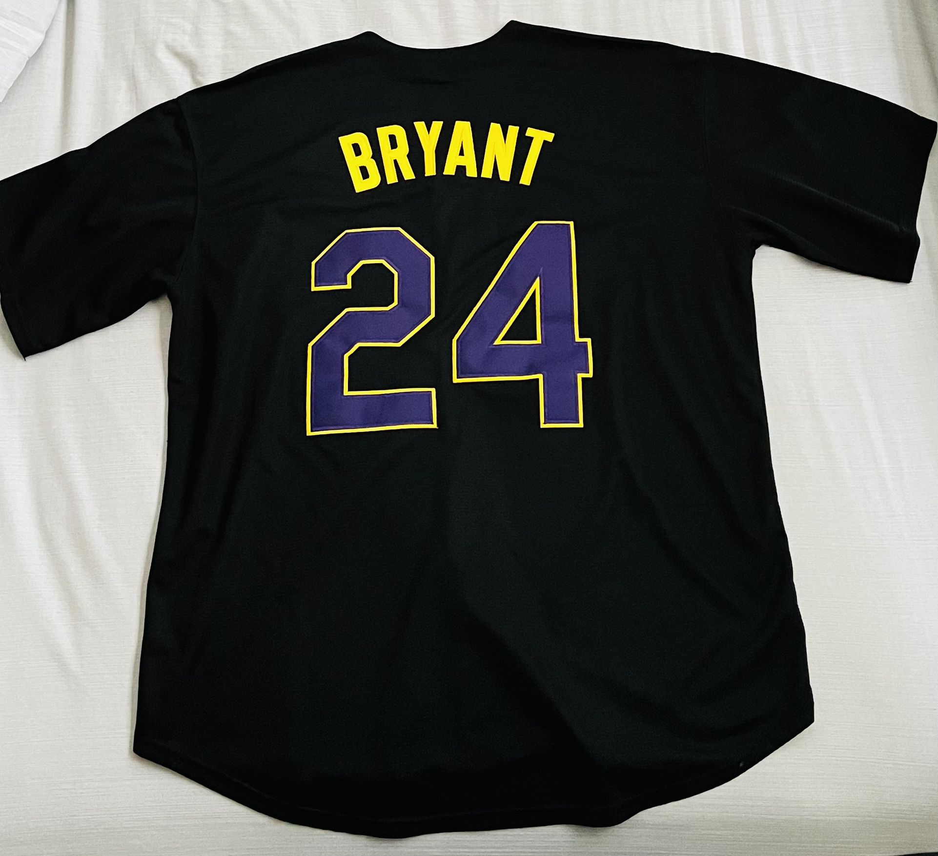 Kobe Bryant Black Mamba Baseball Jersey