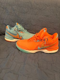 Nike LeBron Basketball Sneakers Orange Teal