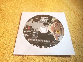 GTA SAN ANDREAS PS2 GAME DISC ONLY
