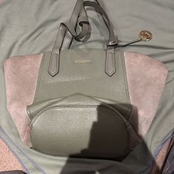 Michael Kors Portia Olive Green Handbag 