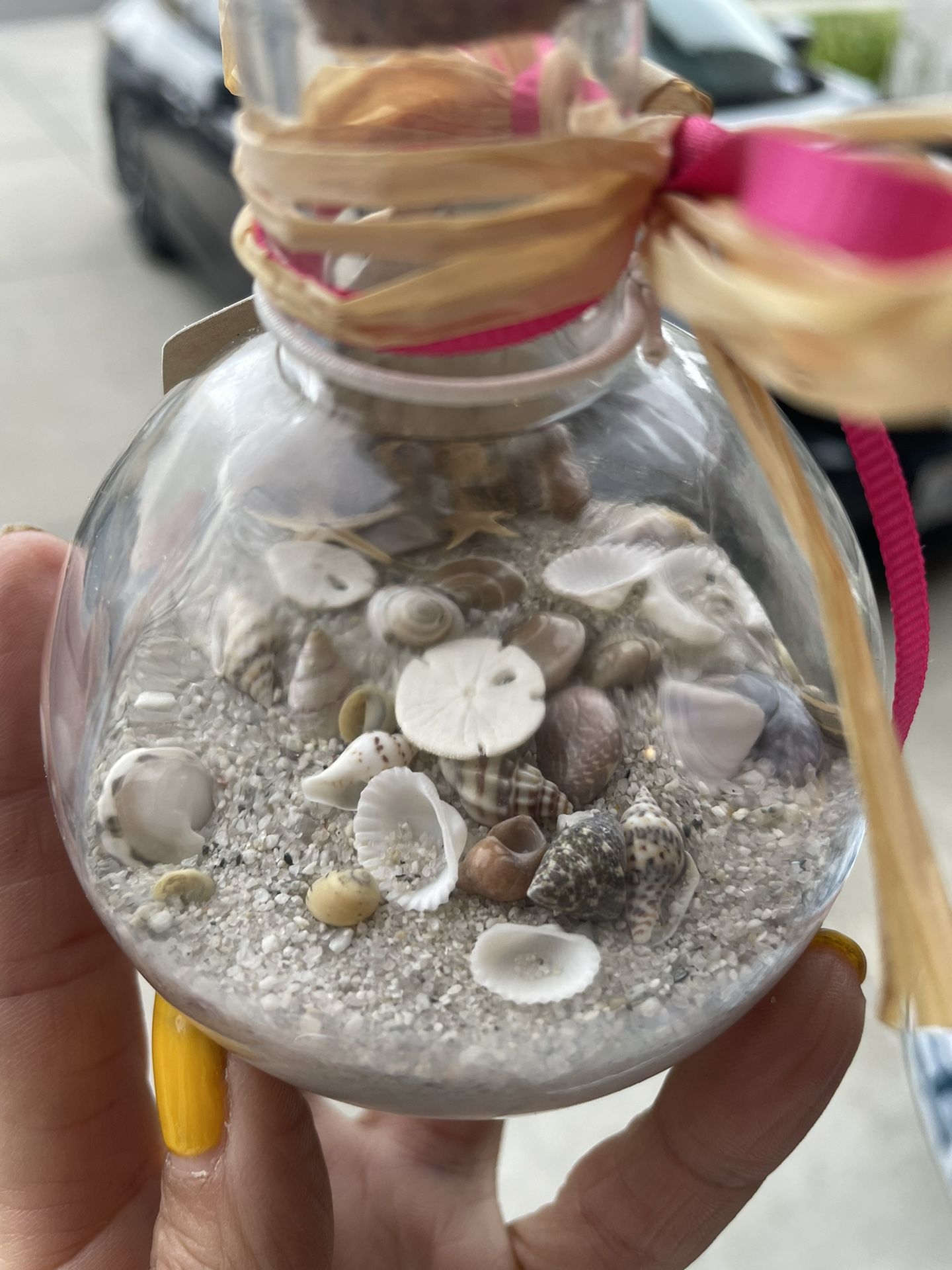 wedding favors 30 jars seashells sand