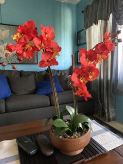 Artificial red Orchid