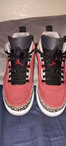 Air Jordan Spizike Red Cement Sneakers