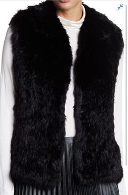 Bagatelle Genuine Dyed Rabbit Fur Vest