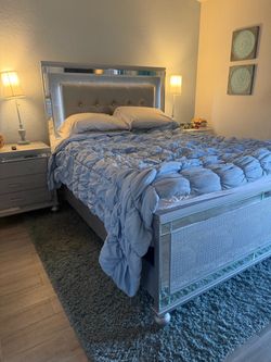 Brambley 4 piece bedroom set with LED light