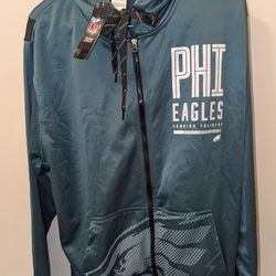 NWT Philadelphia Eagles Hoodie Adult XL Green New Era Official Combine Training