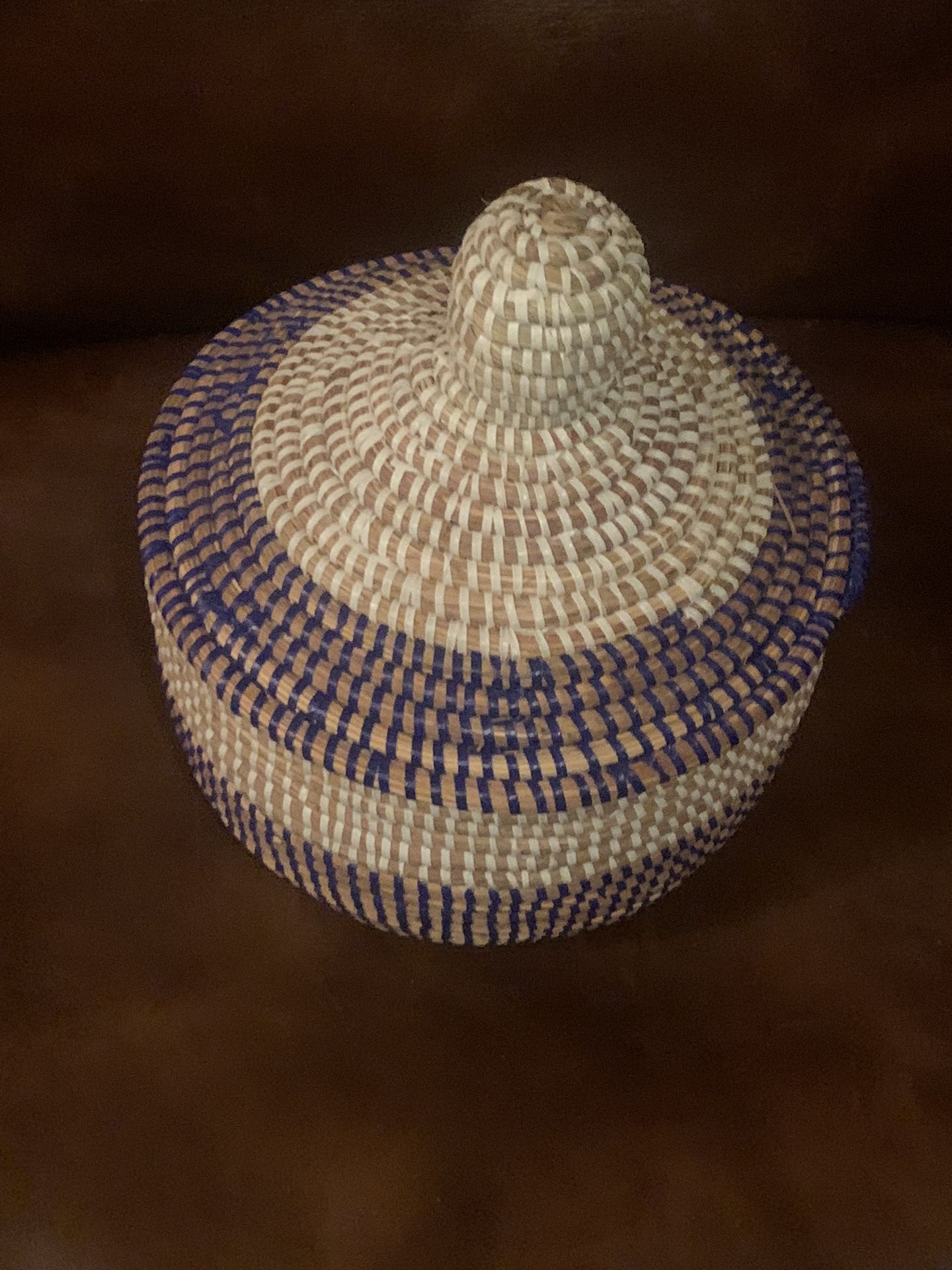 HAND WOVEN BASKET FROM GHANA