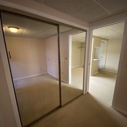Mirrored Front Heavy Duty Closet Doors With In Built Metal Frame Very Sturdy 