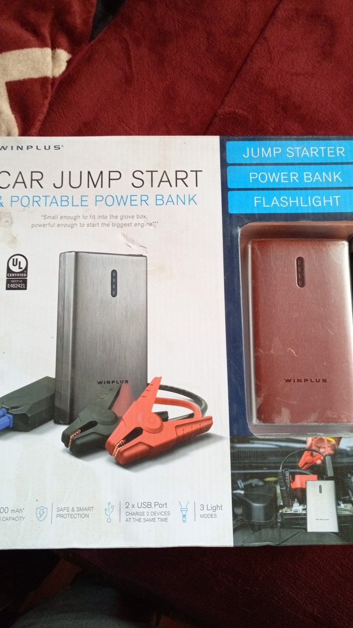 Car jump starter & portable power bank