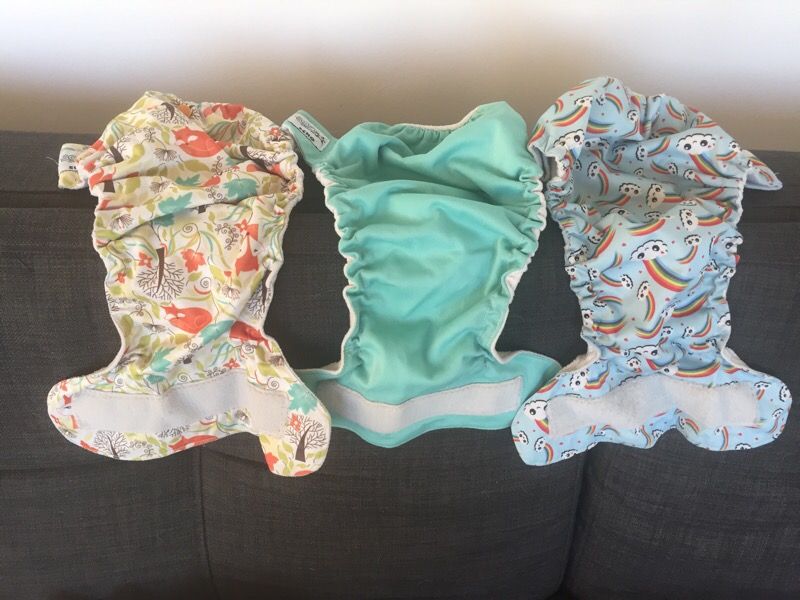 cloth diaper shells - 3 + 2 soft bums