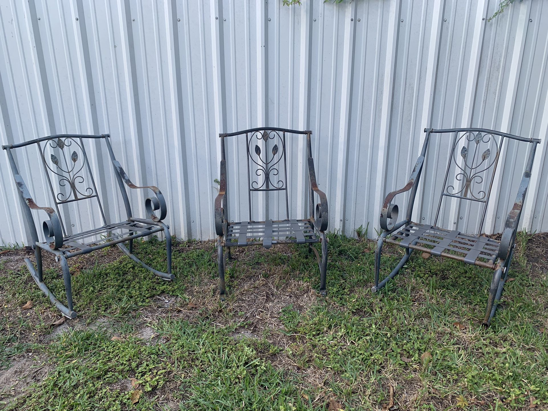 Metal Patio Rocking Chairs