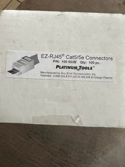 RJ45 connectors- pass thru open box 98 pieces