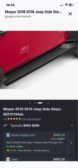 Mopar Jeep Wrangler Side Steps (contact info removed)4AB